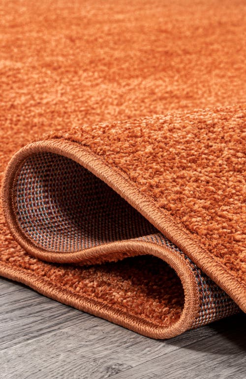 Jonathan Y Haze Solid Low-pile Area Rug In Orange