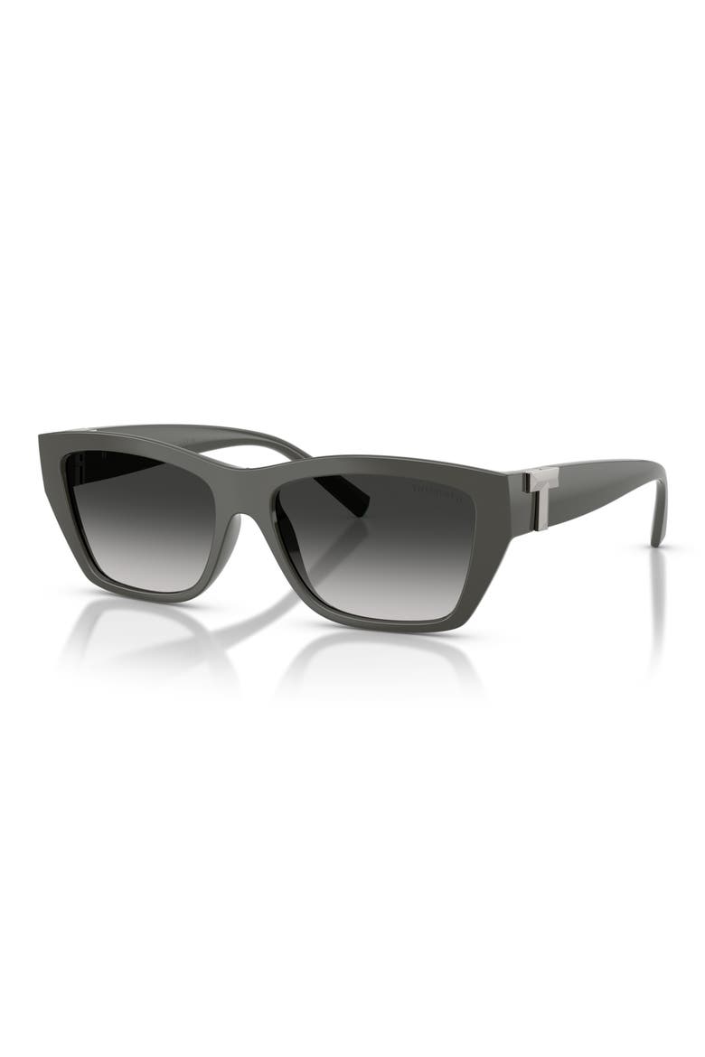 56mm Rectangular Sunglasses, Alternate, color, COCA COLA SAPPHIRE / GRAY