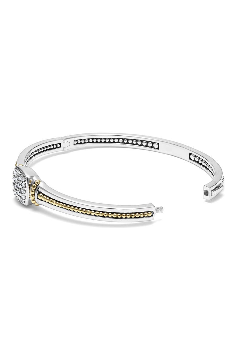 Rittenhouse Diamond Pavé Bangle, Alternate, color, SILVER
