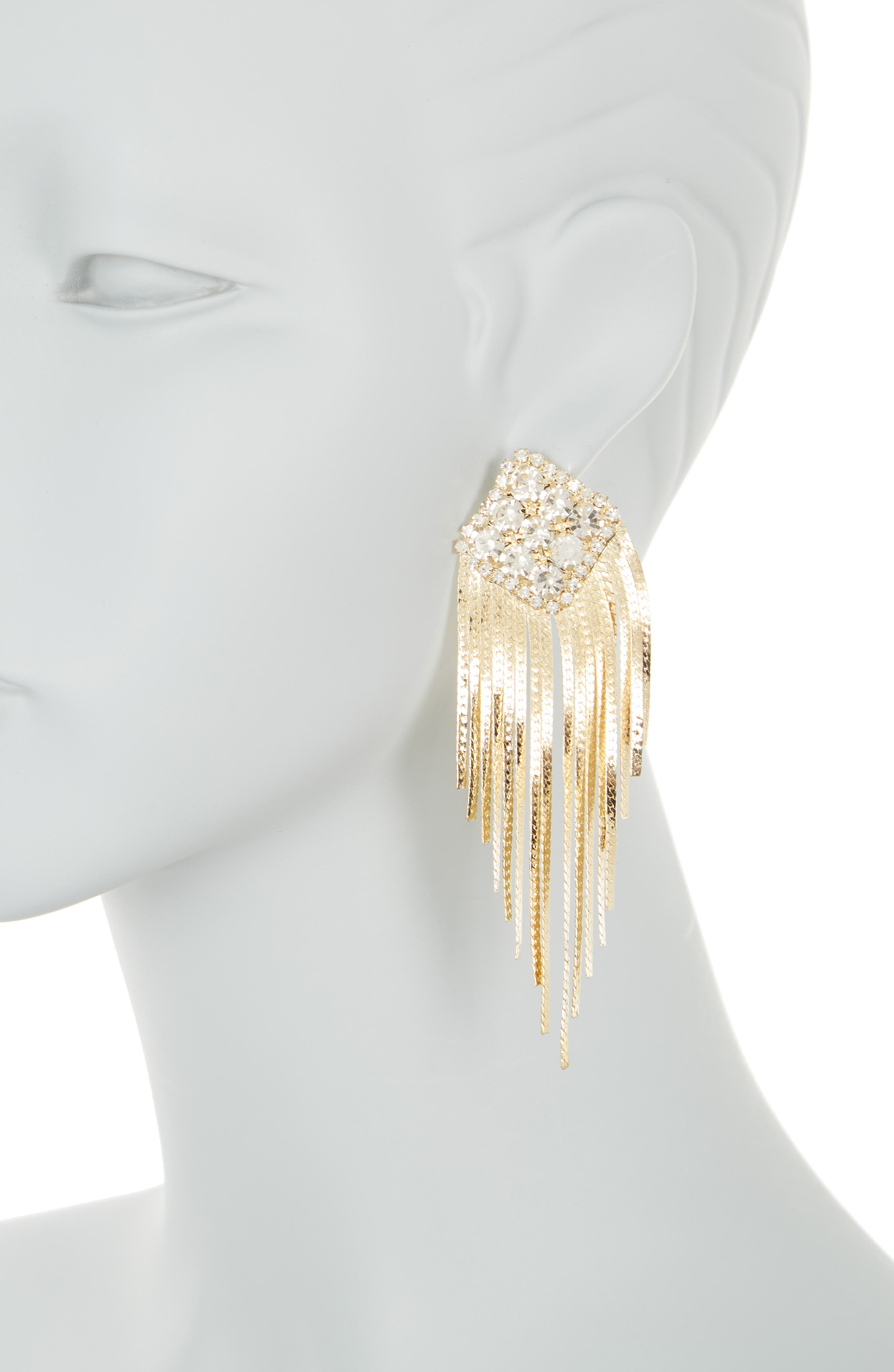 AREA STARS Crystal Fringe Earrings (Women) | Nordstromrack