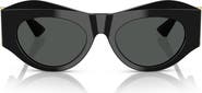 Versace 52mm Oval Sunglasses