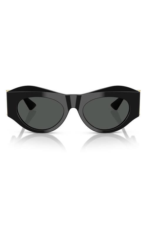 VERSACE VERSACE 52MM OVAL SUNGLASSES