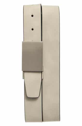 NORDSTROM RACK Plaque Faux Leather Belt