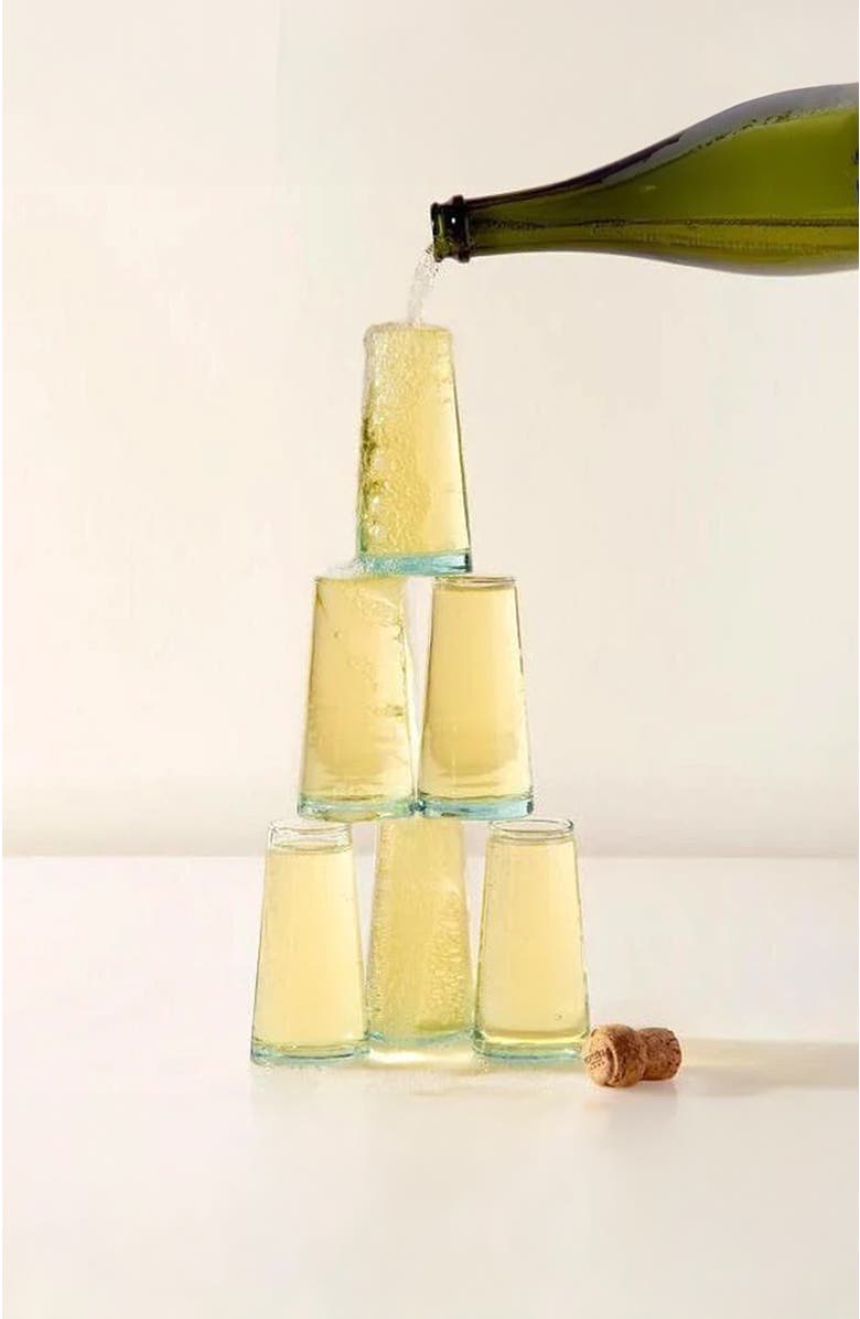 Verve Culture Moroccan Champagne Glass - Set of 6, Alternate, color, Clear