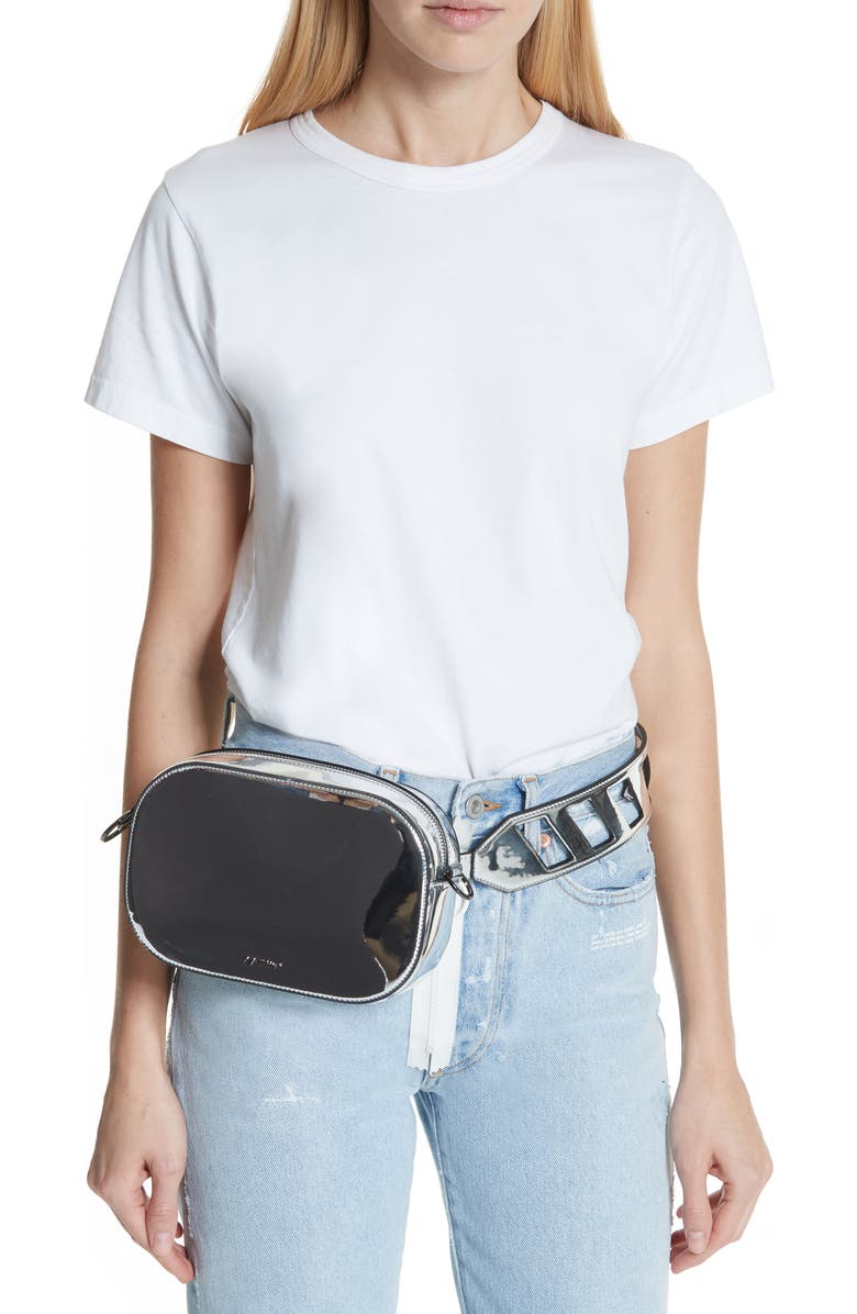 Off-White Mirror Camera Bag, Alternate, color,