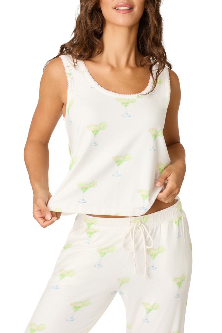 Margarita Mama Pajama Tank, Main, color, IVORY