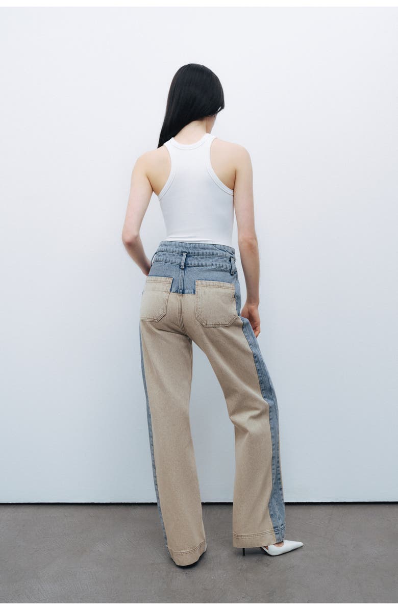 Nocturne Washed High Waist Jeans, Alternate, color, 