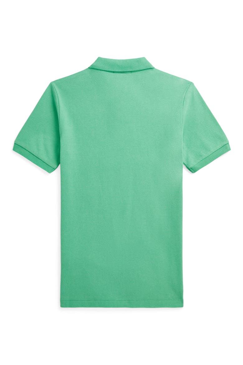 Kids' Solid Cotton Piqué Polo, Alternate, color, GREEN