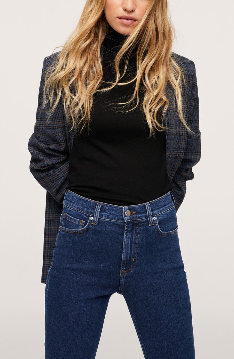 MANGO Raw Hem Bootcut Jeans, Alternate, color,