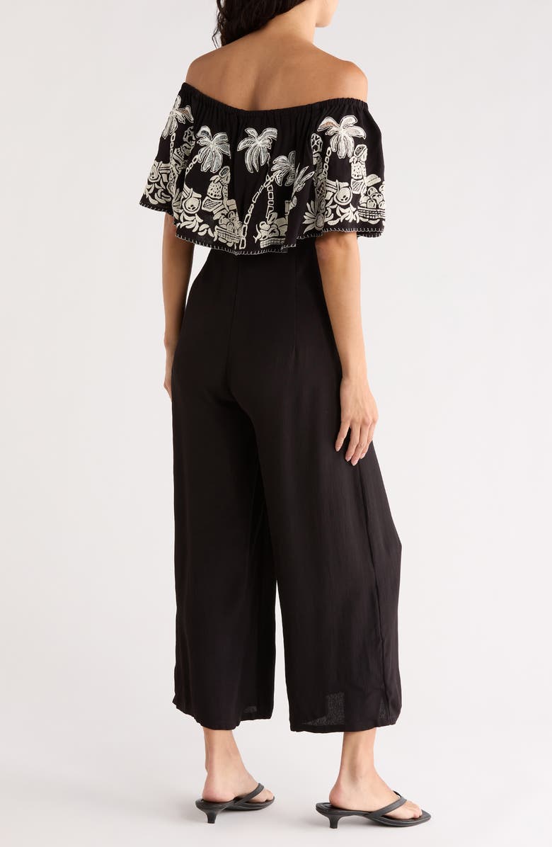 Desigual Embroidered Popover Jumpsuit, Alternate, color,