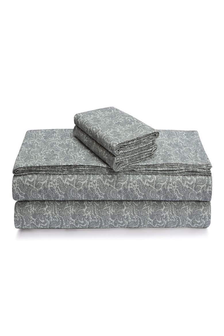Cotton Flannel Sheet Set, Main, color, BELLA