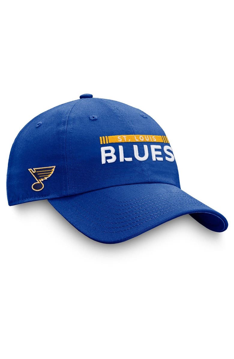 FANATICS Men's Fanatics Branded Blue St. Louis Blues Authentic Pro Rink Adjustable Hat, Main, color, Blue