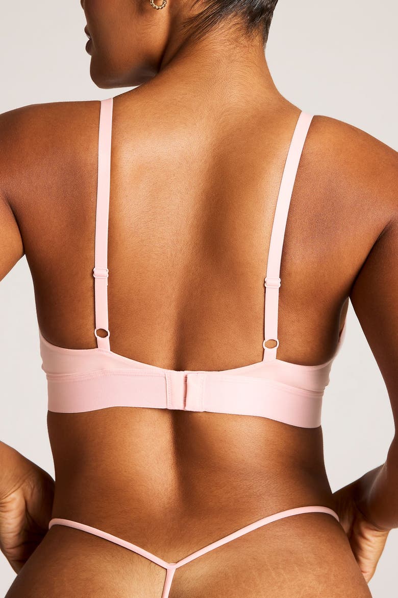 Glacé Triangle Bra, Alternate, color, Shell
