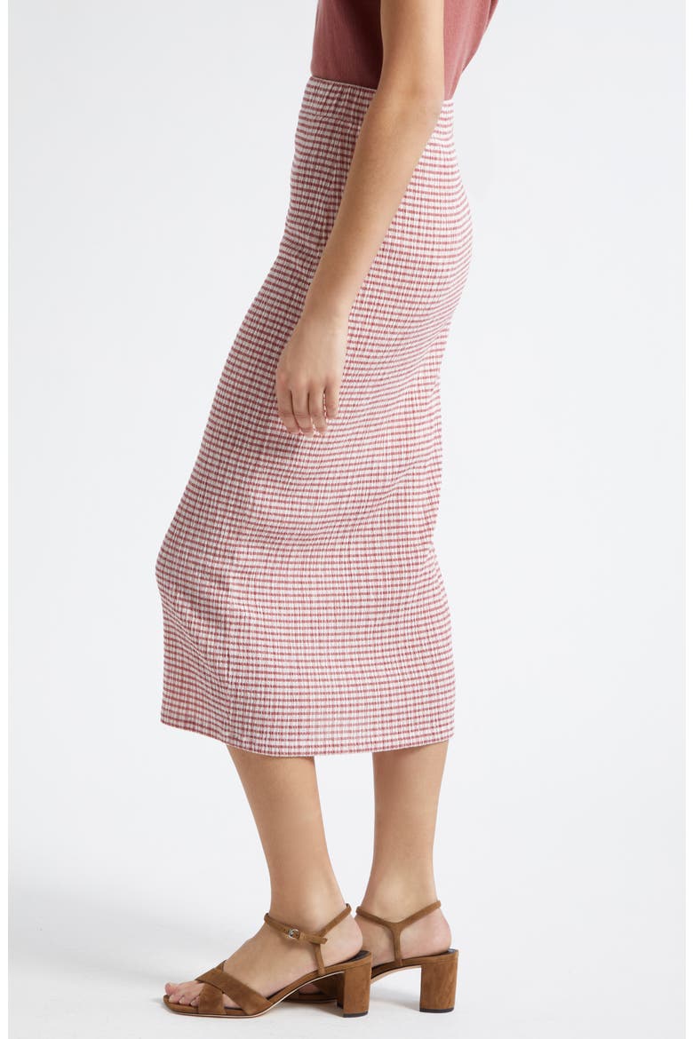Stripe Midi Skirt, Alternate, color, ROSE JAM COMBO