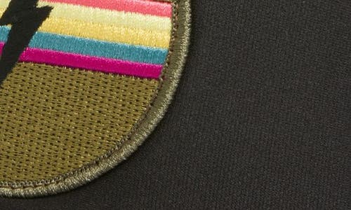 Friday Feelin ' Lightening Bolt Patch Trucker Hat In Black