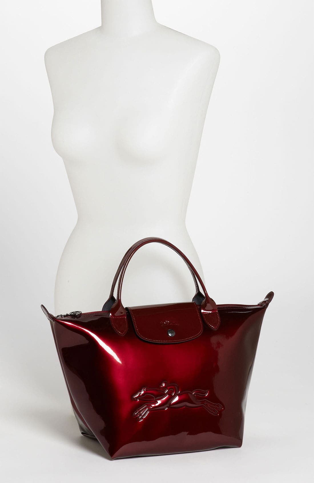 'Victoire' Small Tote, Alternate, color, BORDEAUX
