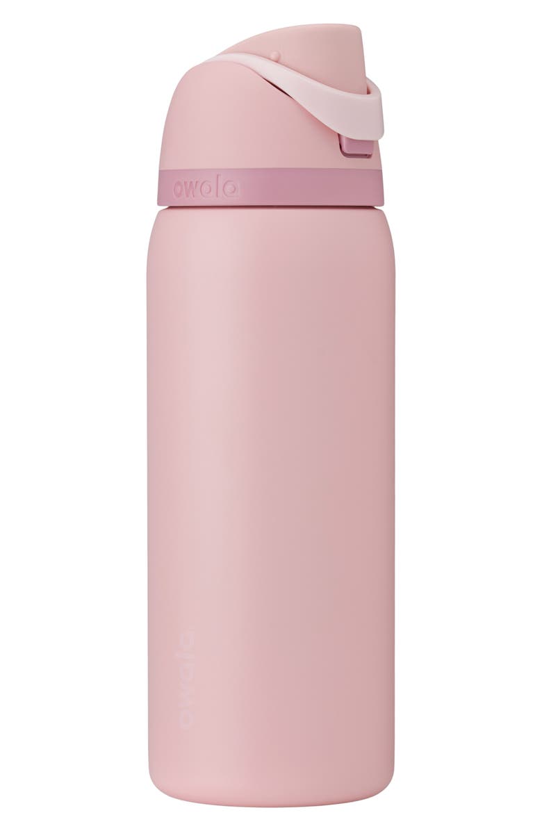 Owala 32oz. FreeSip Stainless Steel Water Bottle, Main, color, Rose Quartz