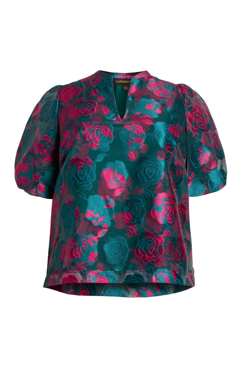 SUGARLIPS Kaelani Floral Jacquard Top, Main, color,