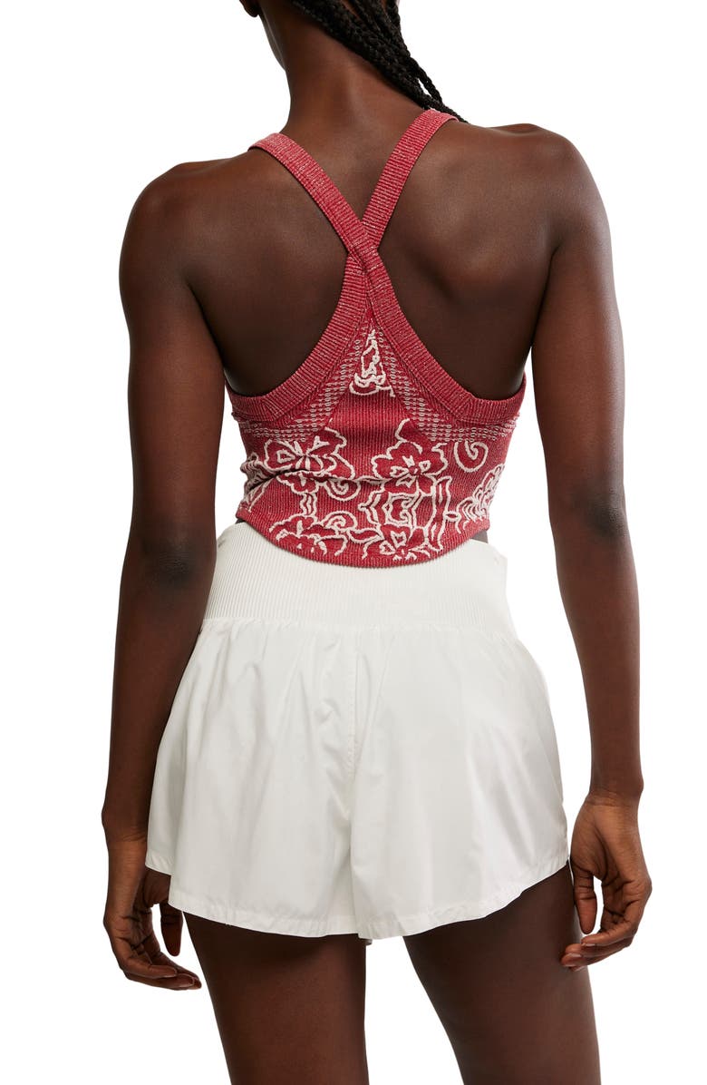 Free People FP Movement Day Dream Crop Tank, Alternate, color, Cranberry Combo