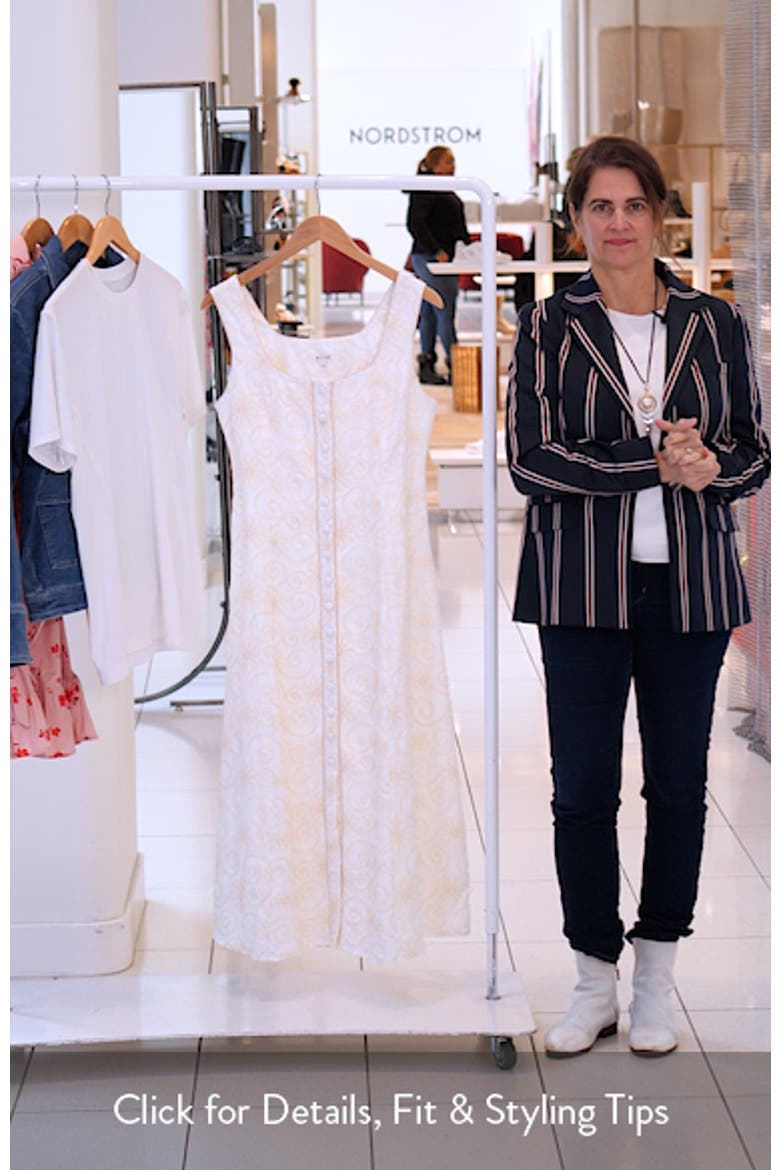 Embroidered Button-Up Dress video