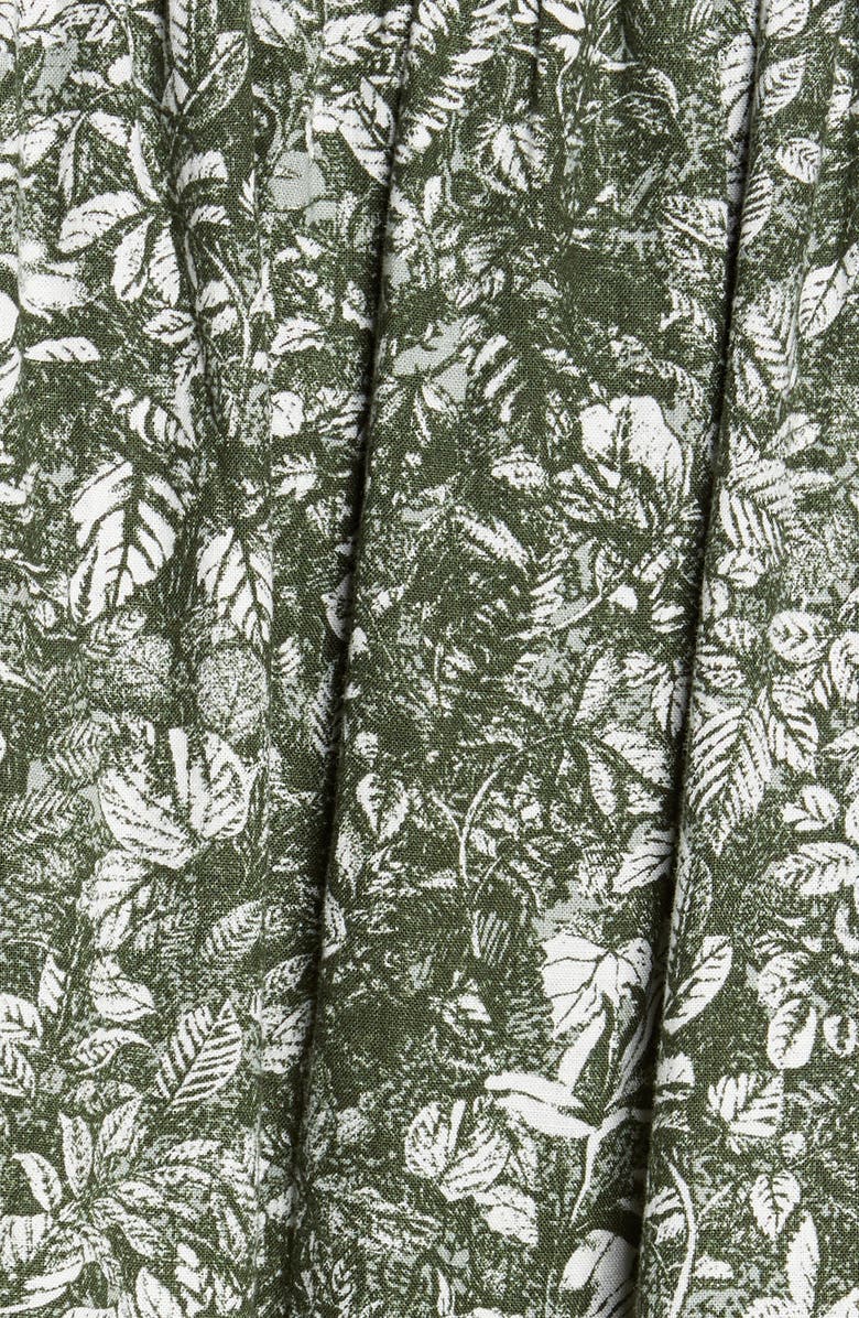 Treasure & Bond Floral Linen Blend Midi Dress, Alternate, color,