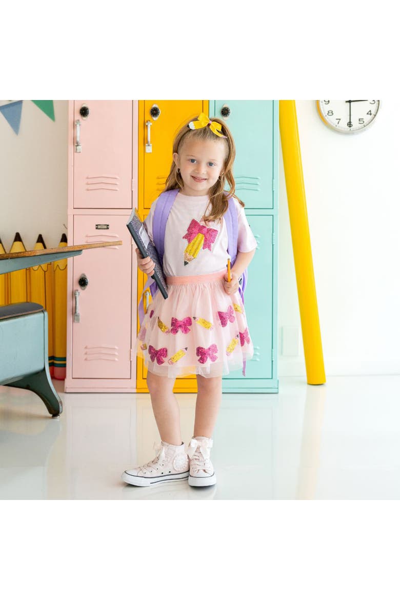Back to School Cutie Sequin Tutu, Alternate, color, Soft Pink
