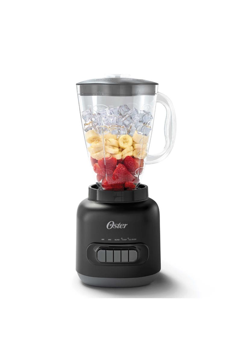 OSTER 6 Cup 5 Speed 700 Watt Plastic Jar Easy To Use Blender, Main, color, Black