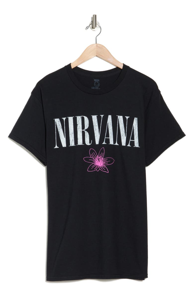 Merch Traffic Nirvana Unplugged in New York Cotton Graphic T-Shirt, Alternate, color,