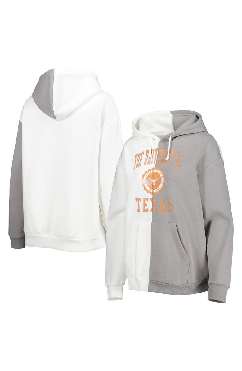 GAMEDAY COUTURE Women's Gameday Couture Gray/White Texas Longhorns Split Pullover Hoodie, Main, color, White