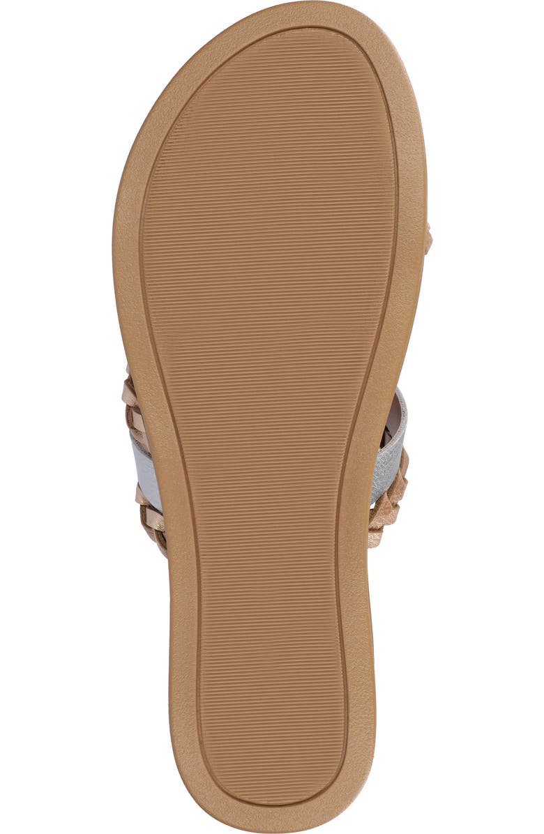 Journee Collection Colette Slide Sandal, Alternate, color, Silver