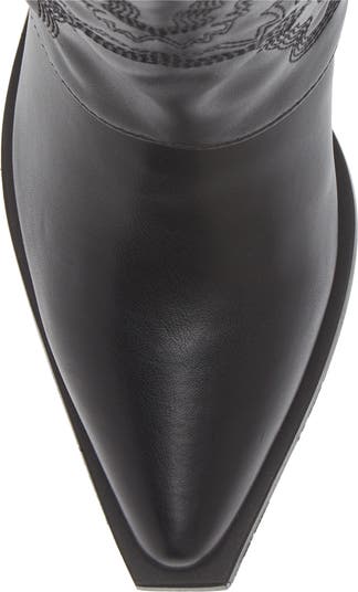 Portabella Foldover Shaft Pointed Toe Bootie