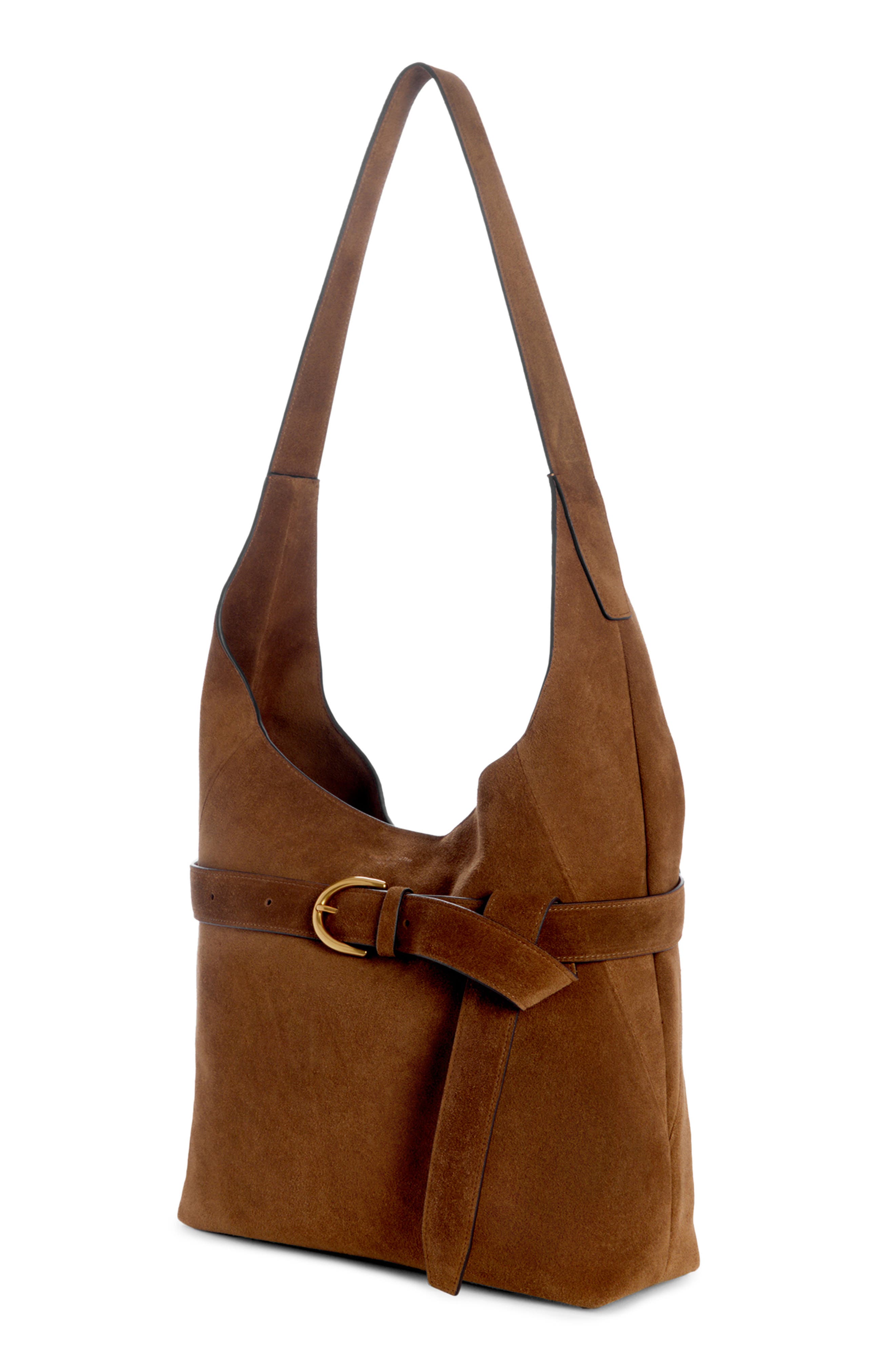 rag & bone Lexington Suede Bucket Bag, Alternate, color, Brown Suede
