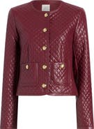 Cinq à Sept Brooke Quilted Faux Leather Jacket