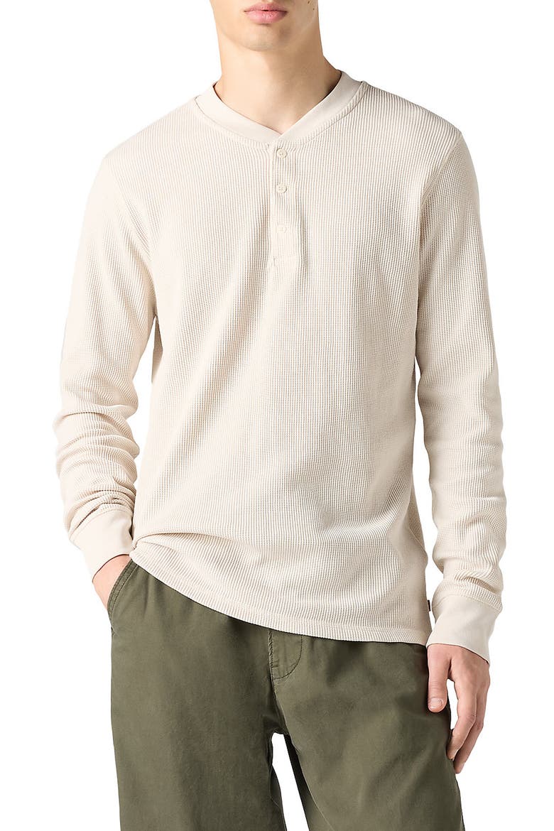 Thermal Henley Shirt, Main, color, RAINY DAY
