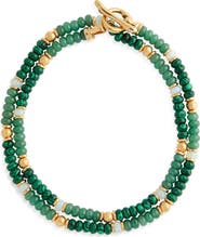 Zimmermann Mellow Malachite, Jade & Agate Beaded Necklace