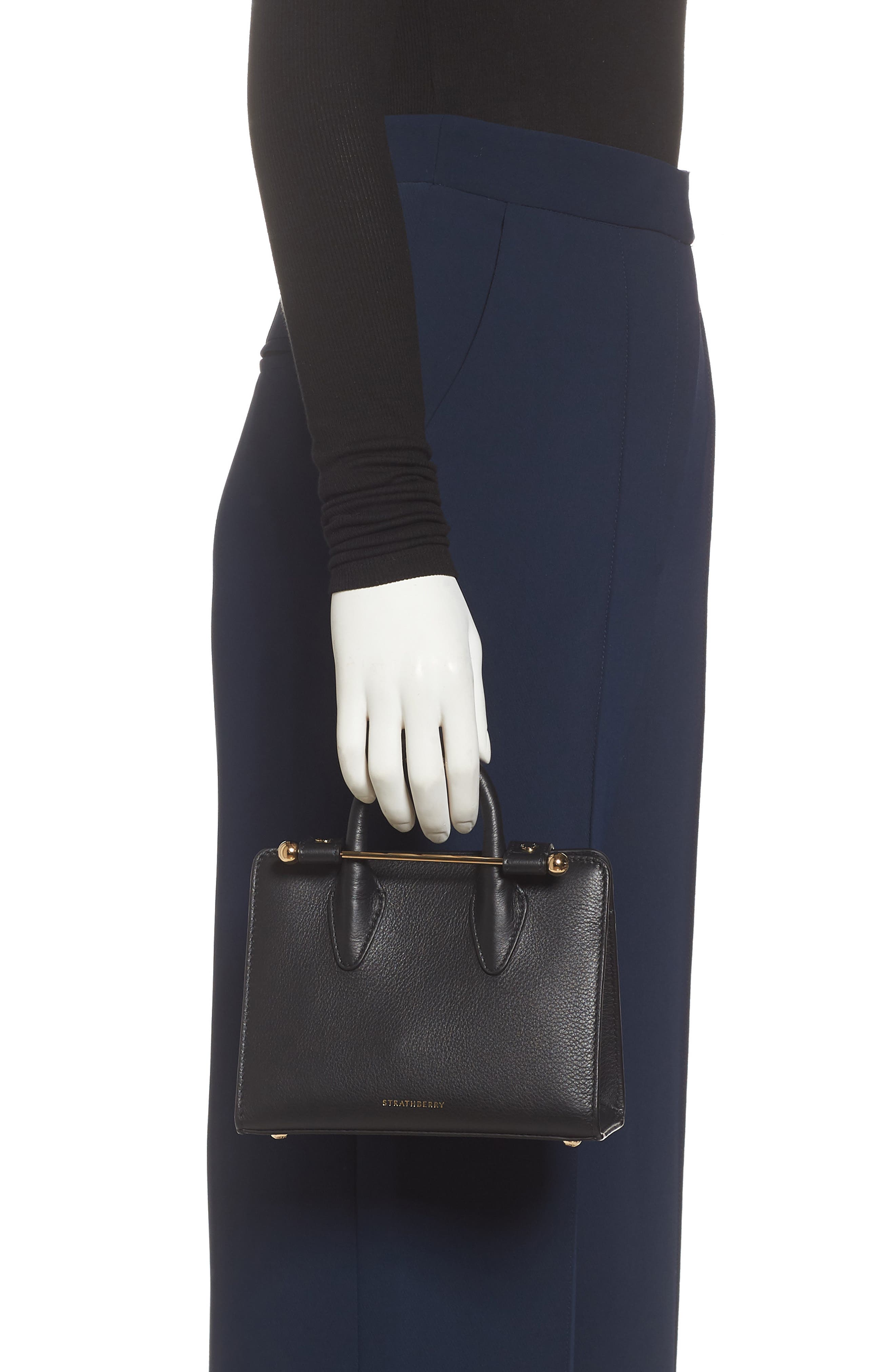 Strathberry Nano Leather Tote, Alternate, color, 