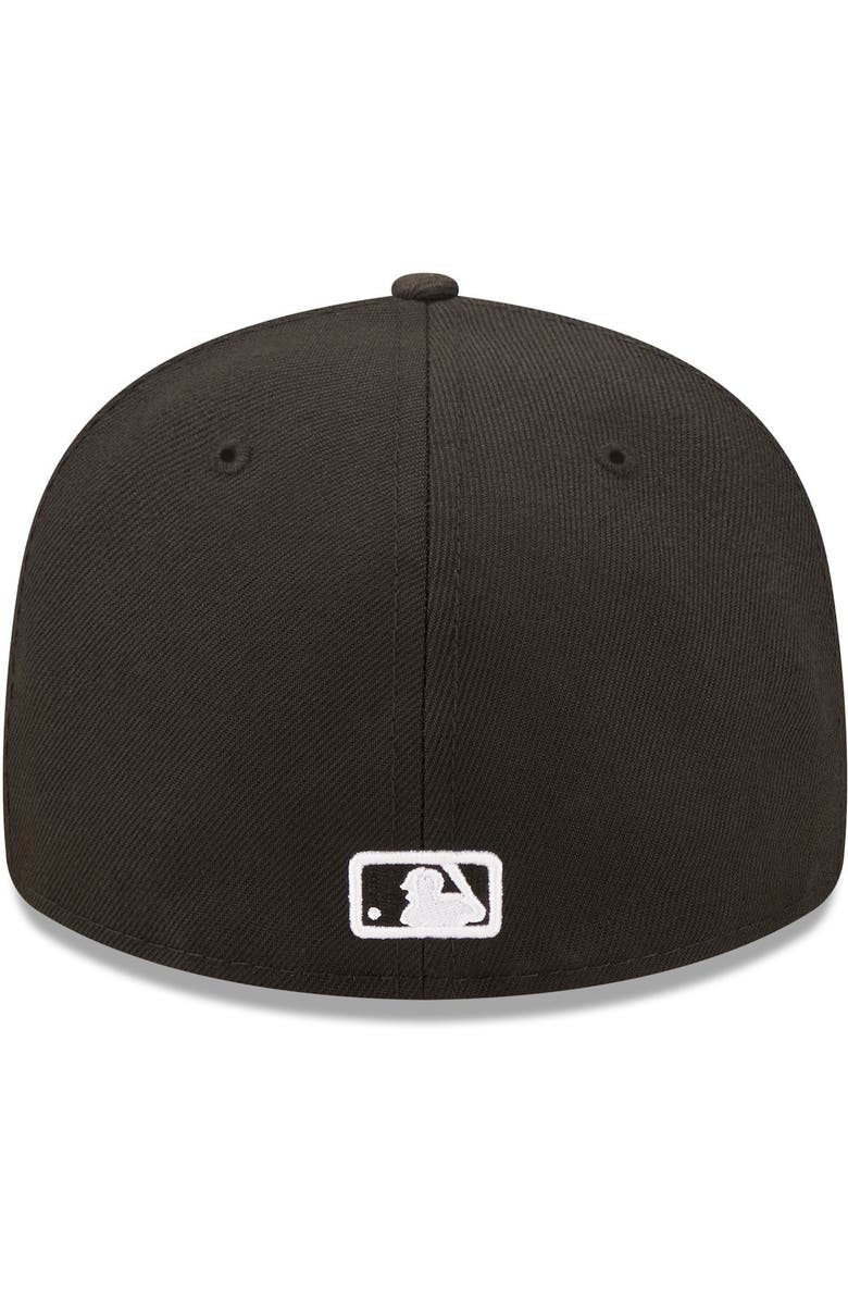 New Era Men's New Era Detroit Tigers Black & White Low Profile 59FIFTY Fitted Hat, Alternate, color, 