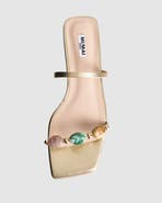 MI/MAI Thetis Cabochon Embellished Flat Mules