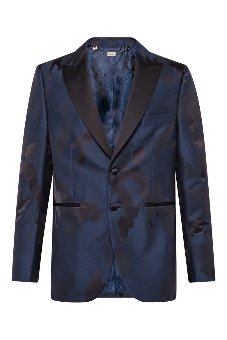 Blazer Camouflage Men, Main, color, middleblue