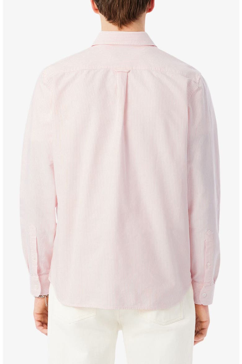 Essentials Stripe Cotton Button-Up Oxford Shirt, Alternate, color, MIAMI/ WHITE