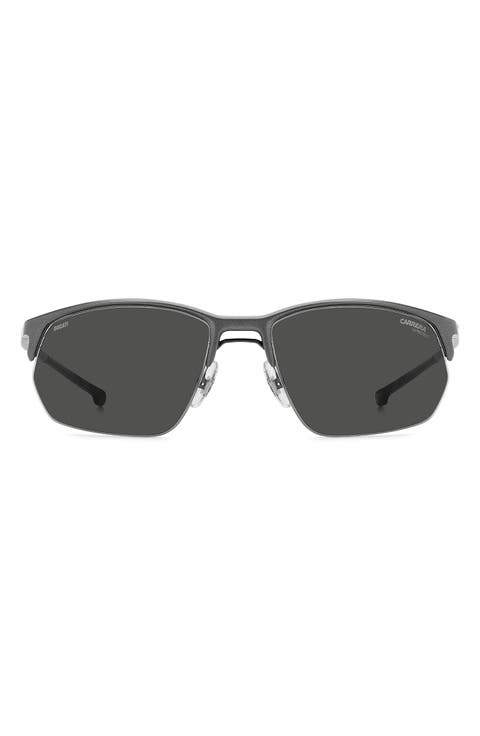 65mm Oversize Rectangular Sunglasses