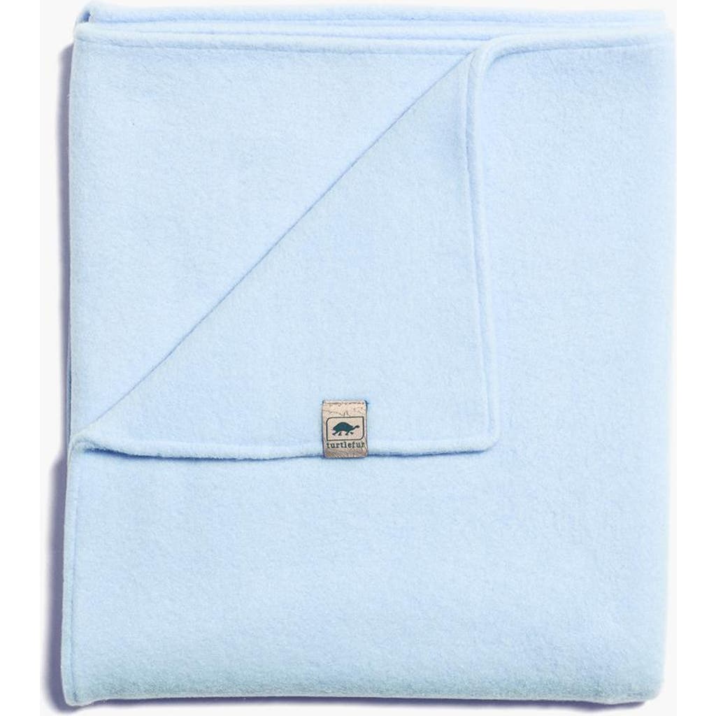 Turtle Fur Fleece Baby Security Blanket In Blue