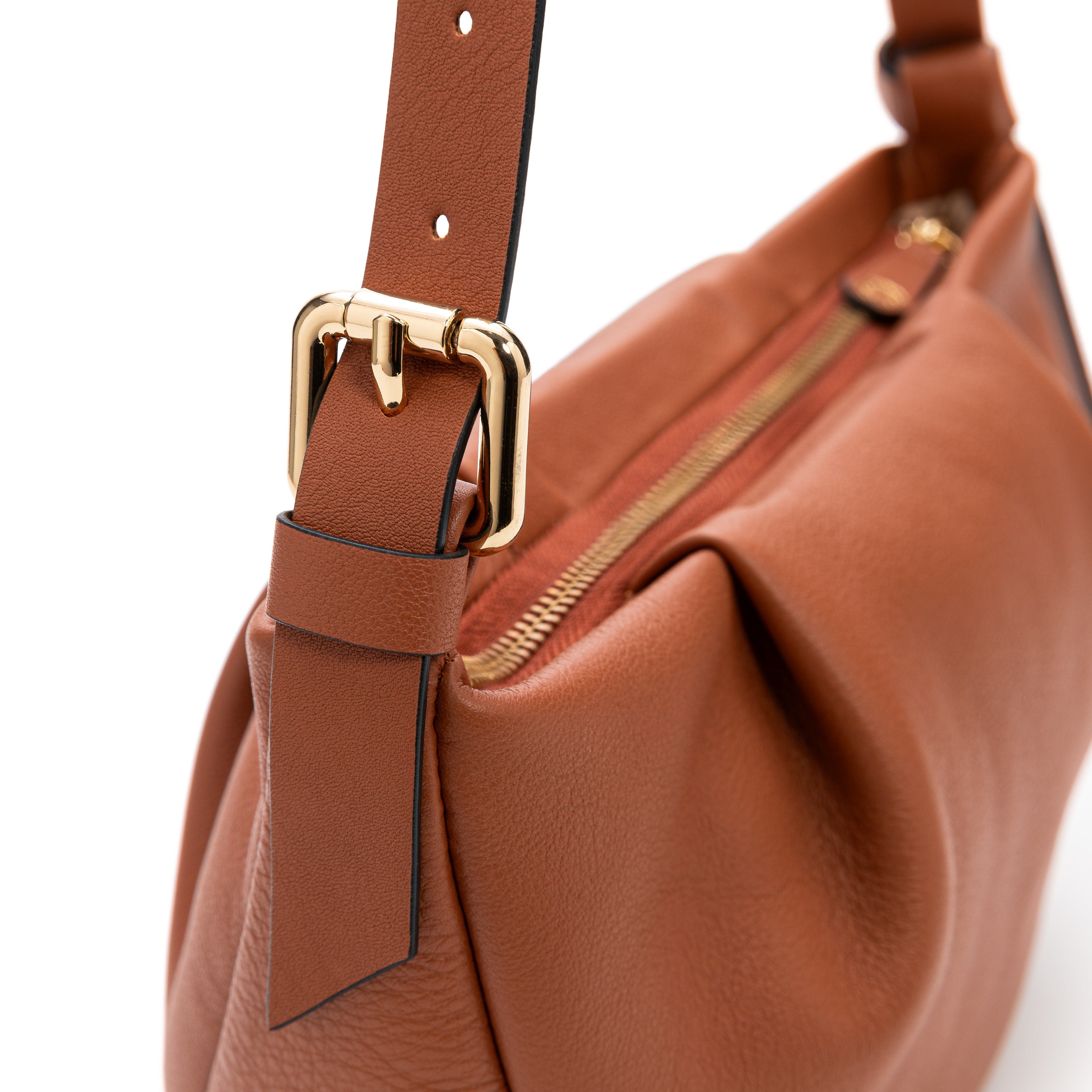 LA PORTEGNA Claudia Adjustable Strap Shoulder Crossbody, Alternate, color, Brown