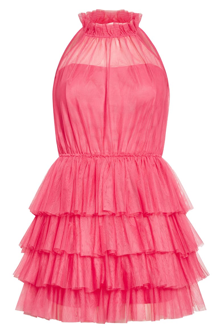 Jude Ruffle Minidress, Alternate, color, FLOSS