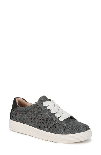 Soul Naturalizer Neela Perforated Lace-up Sneaker In Black Denim Pattern