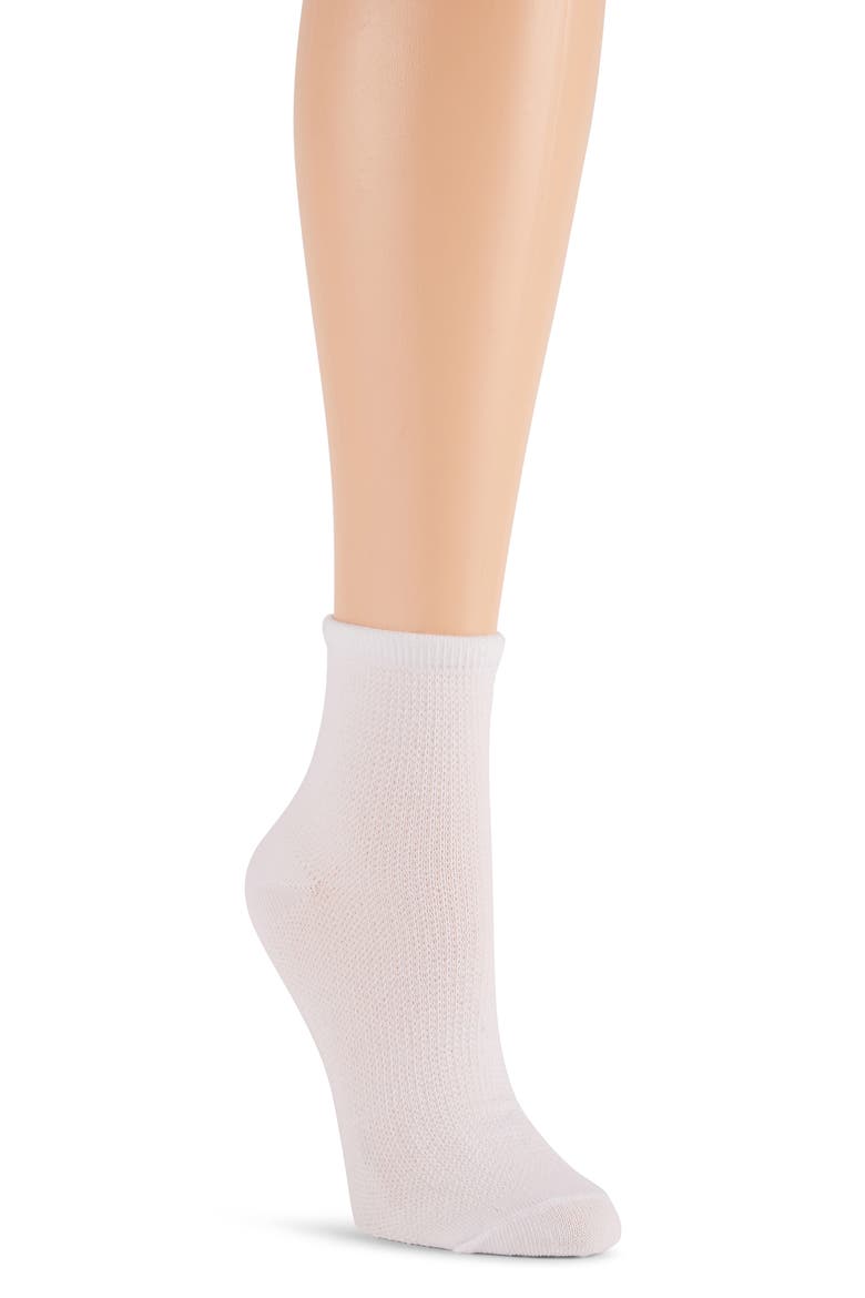 6-Pack Assorted Lettuce Edge Anklet Socks, Alternate, color, DENIM HEATHER/ WHITE