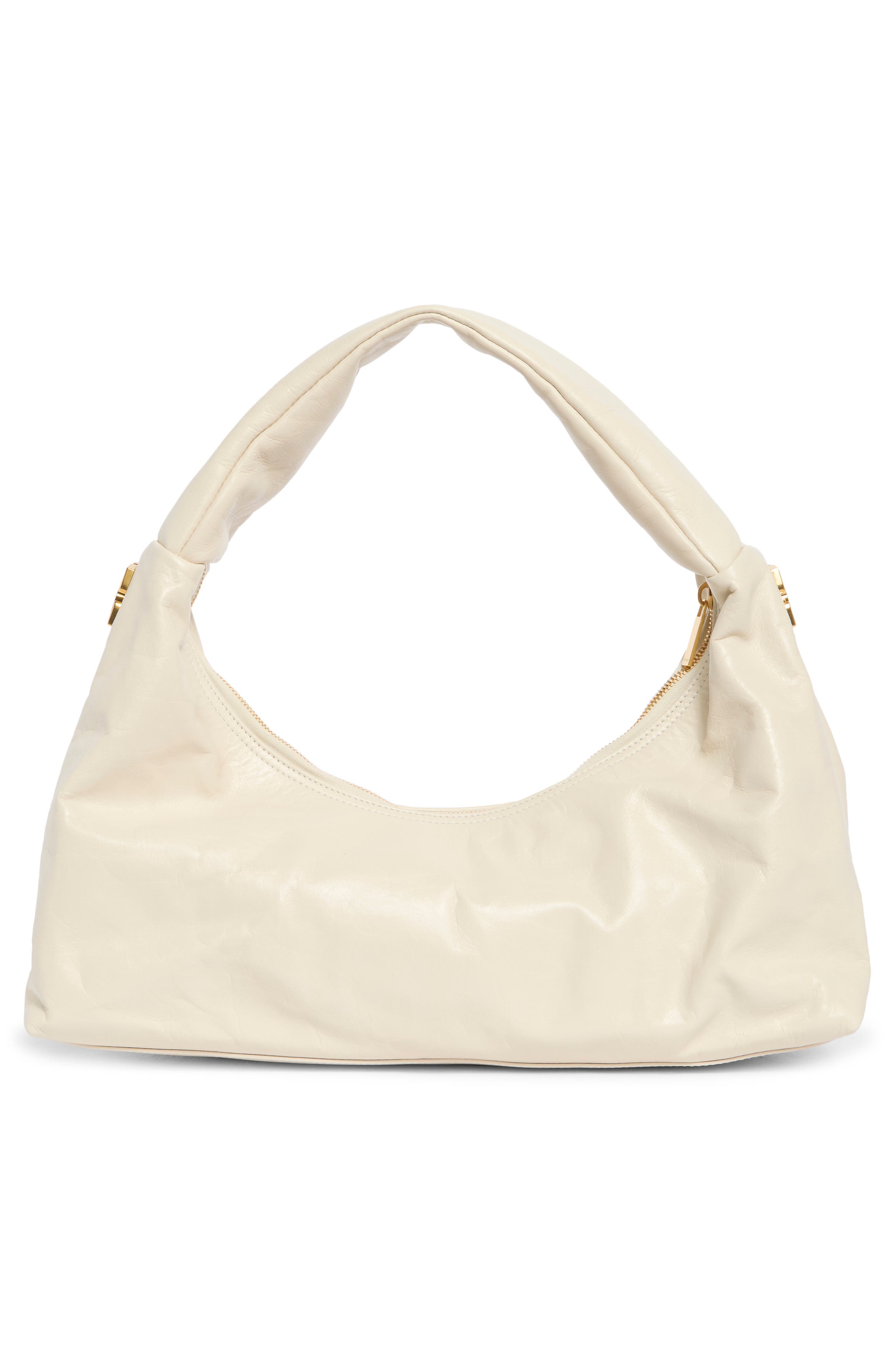 Off-White Arcade Leather Shoulder Bag, Alternate, color, Dust