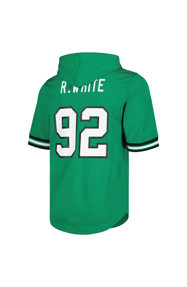 Mitchell & Ness Men's Mitchell & Ness Reggie White Kelly Green Philadelphia Eagles Retired Player Name & Number Mesh Hoodie T-Shirt, Alternate, color, Kelly Green