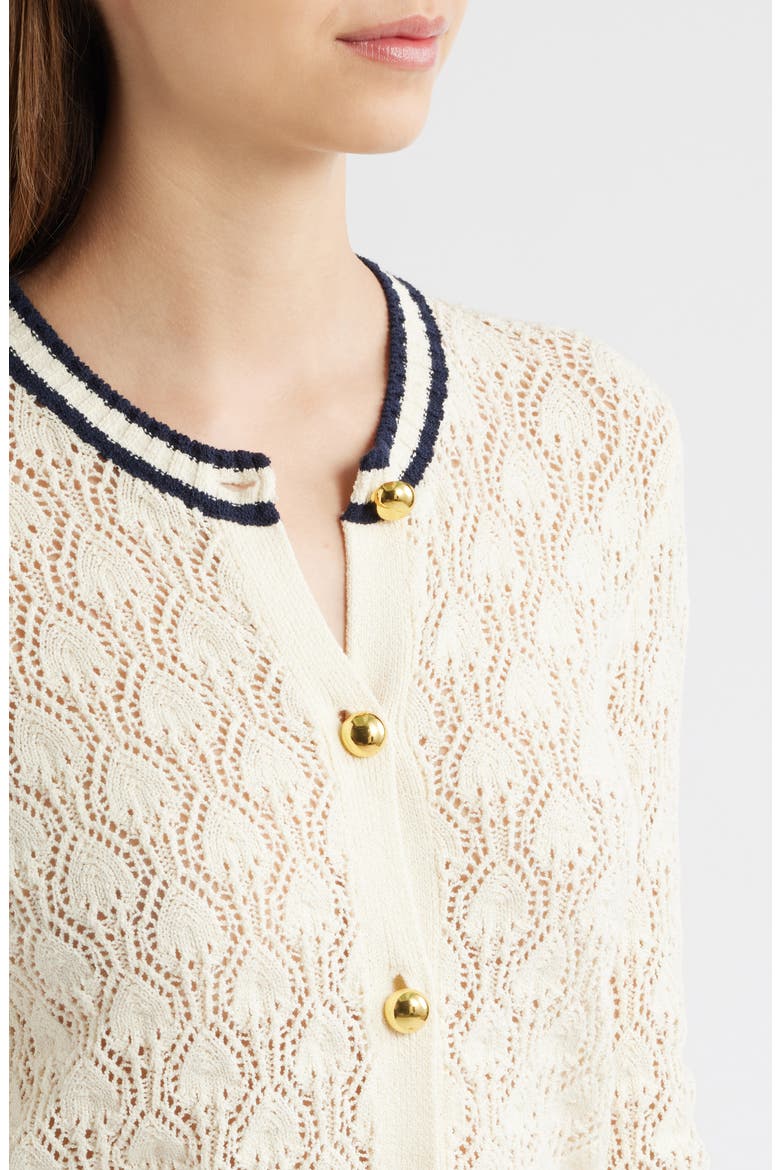 The Rookie Open Stitch Cardigan, Alternate, color, CREAM MULTI