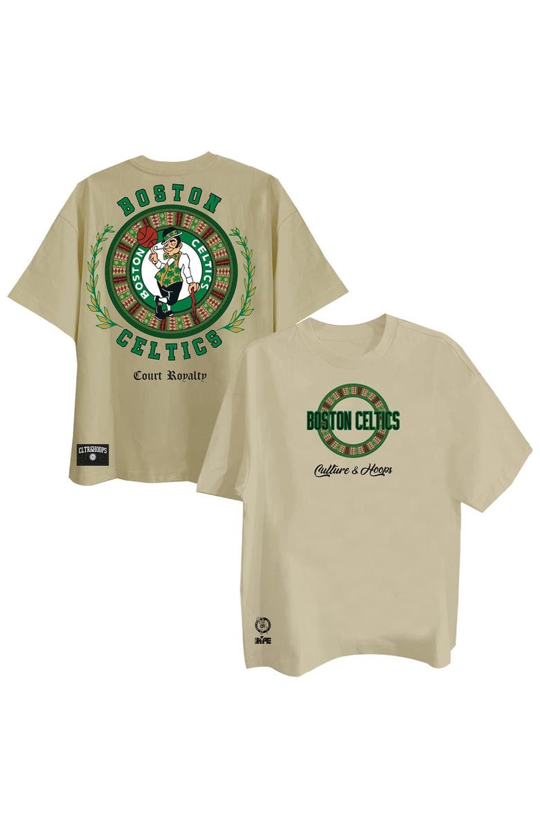 Two Hype Men's Two Hype Khaki Boston Celtics Worldwide Collection Premium T-Shirt, Main, color, Khaki